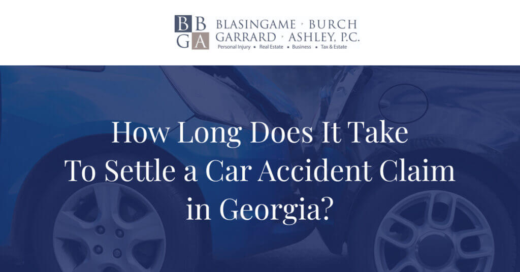 how long does an insurance company have to settle a claim in Georgia