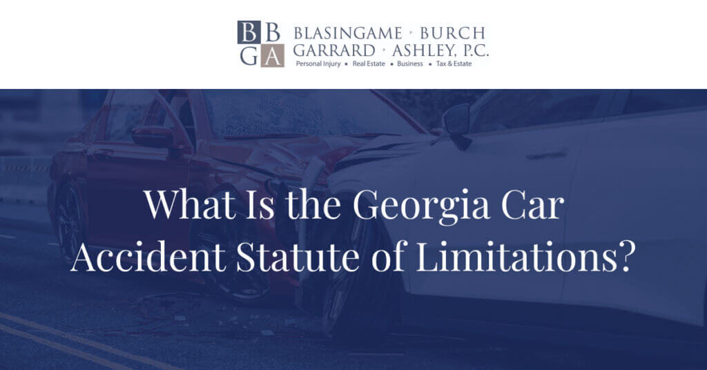 car accident statute of limitations Georgia