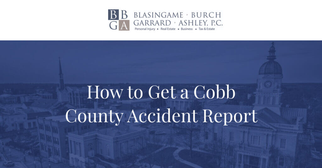 Ways to get your Cobb County accident report